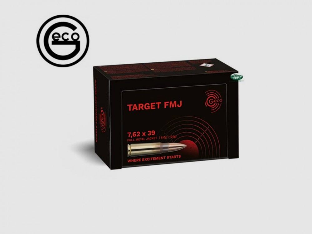 GECO Munition 7,62x39 FMJ TARGET 124gr