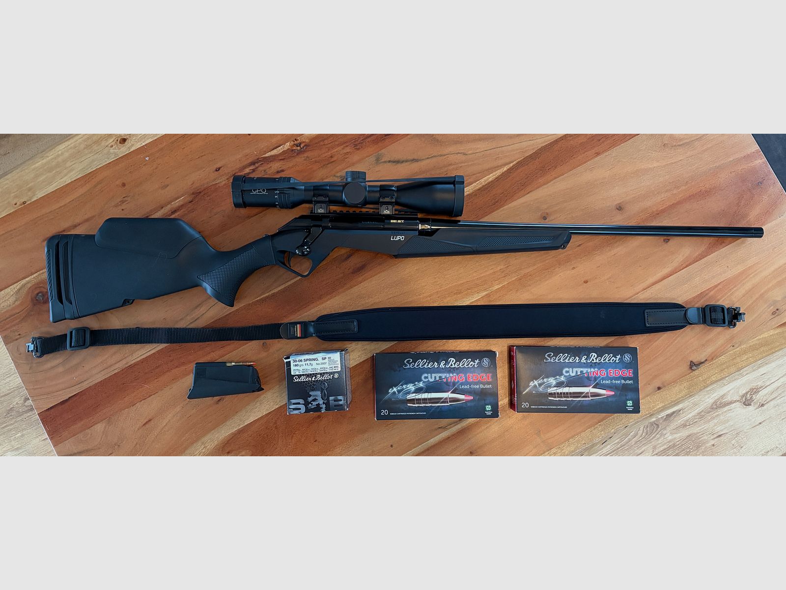 Benelli Lupo BE.ST. Schwarz, GPO Spectra 6x2-12x50i