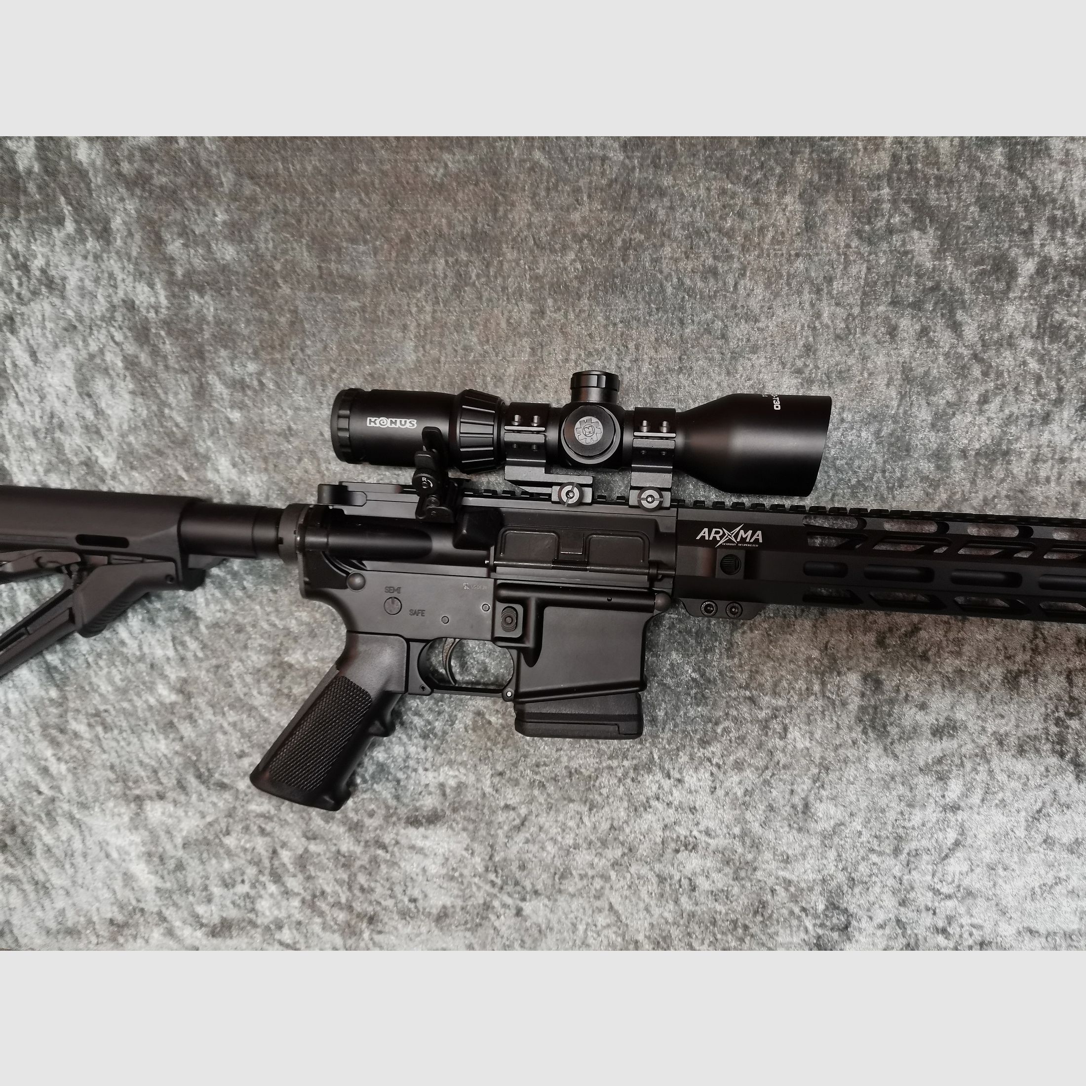 BM Custom AR15 semi-automatic rifle 16" .223 Rem Magpul bipod