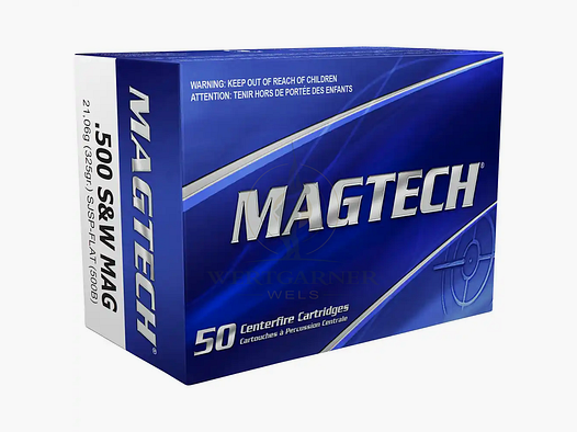 Magtech .500 S&W Teilmantel Flachkopf 21,0g/325grs.