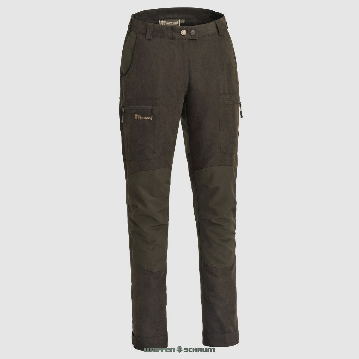 Pinewood Hose Caribou Hunt Suede Brown/Dark Olive