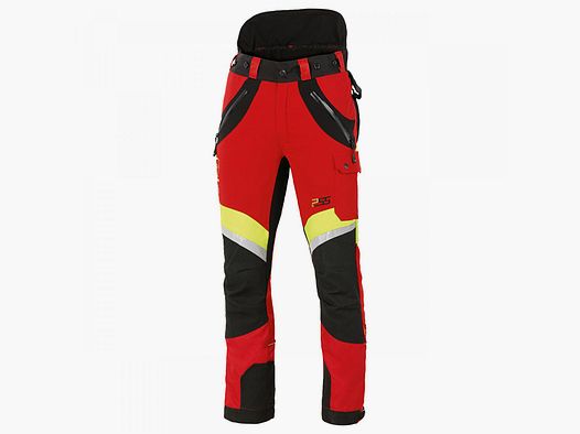 X-treme Air pantaloni protettivi da taglio uomo (rosso/giallo)