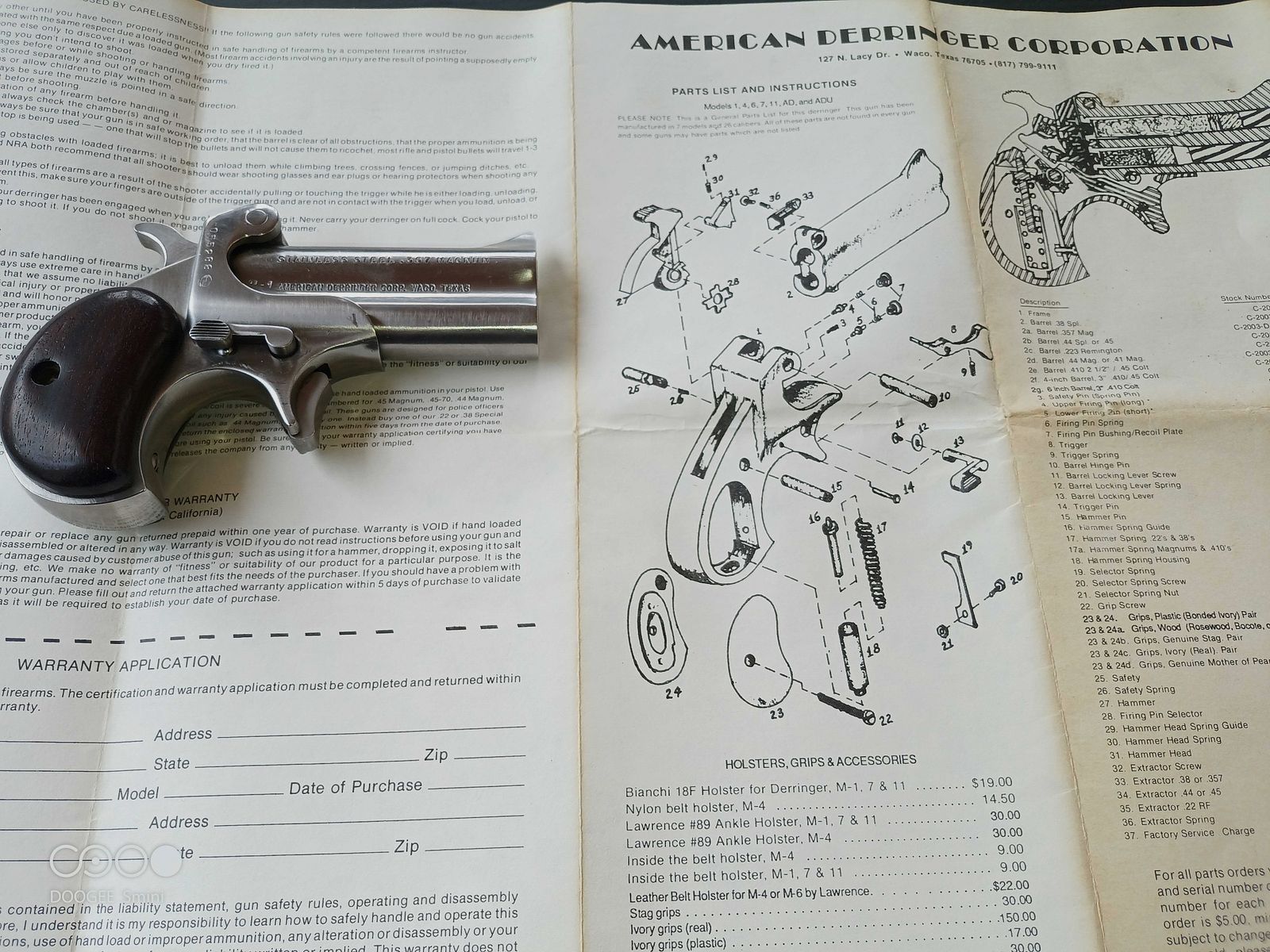 American Derringer Corp. Waco Texas