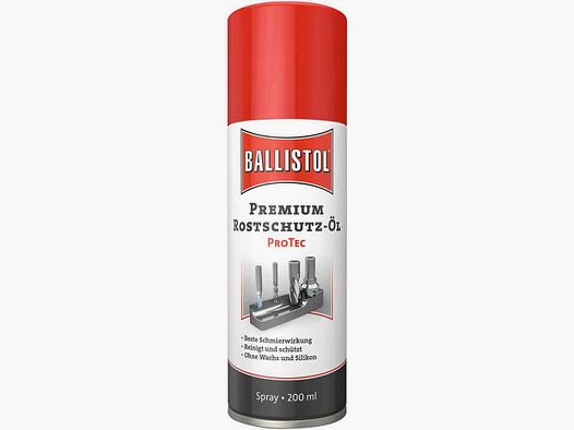 BALLISTOL Premium Rust Protection Oil ProTec – Spray, 200 ml