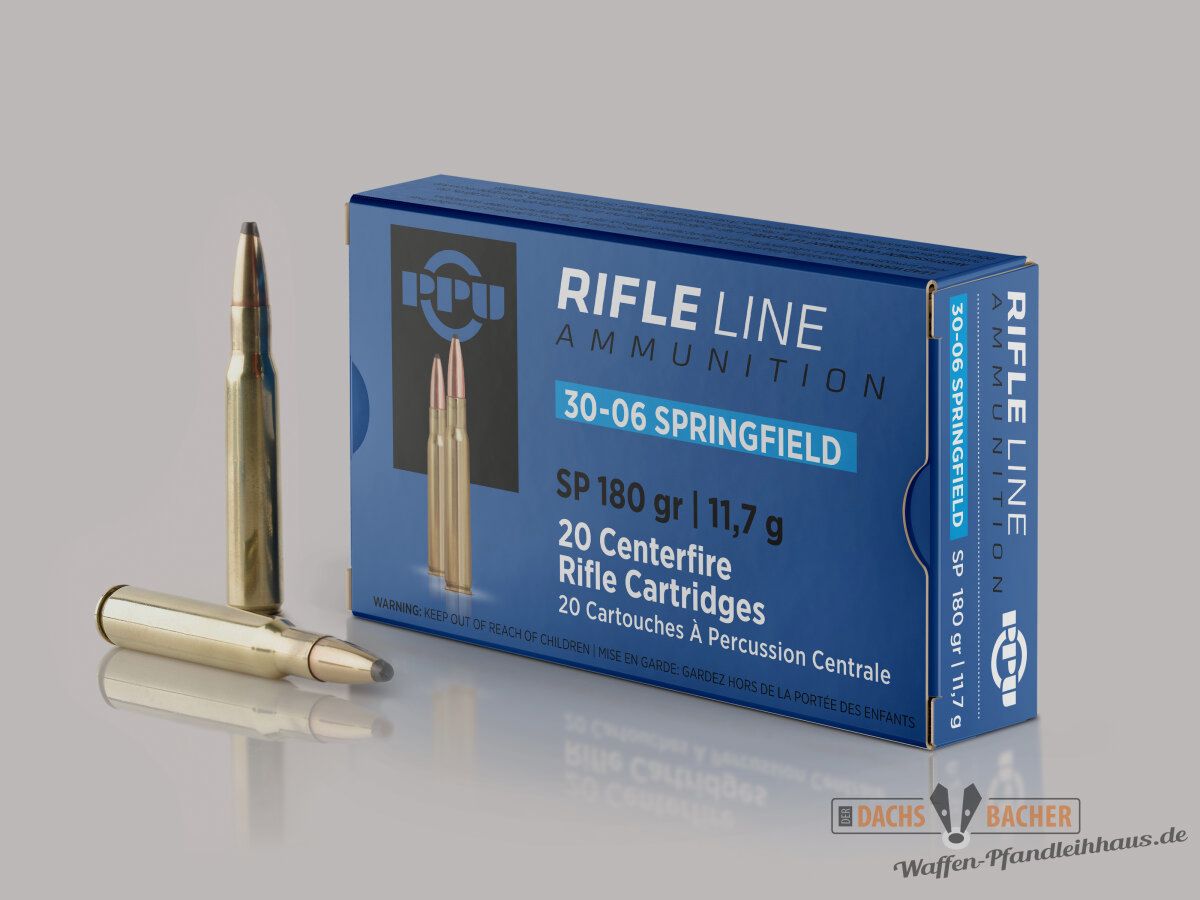 PPU Privi Partizan .30-06 Sprg. 11,7g/180gr SP Teilmantel 20 Schuß