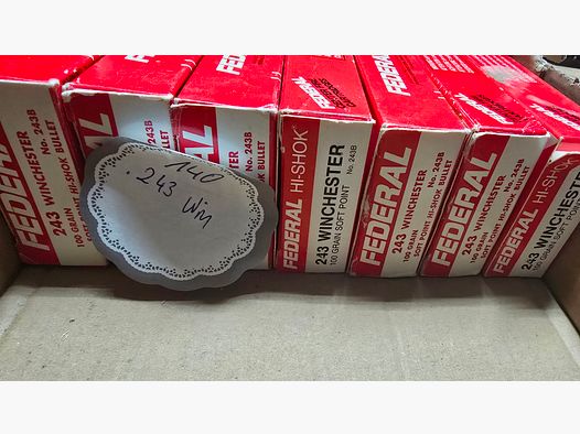 Cartuchos .243 Win Federal