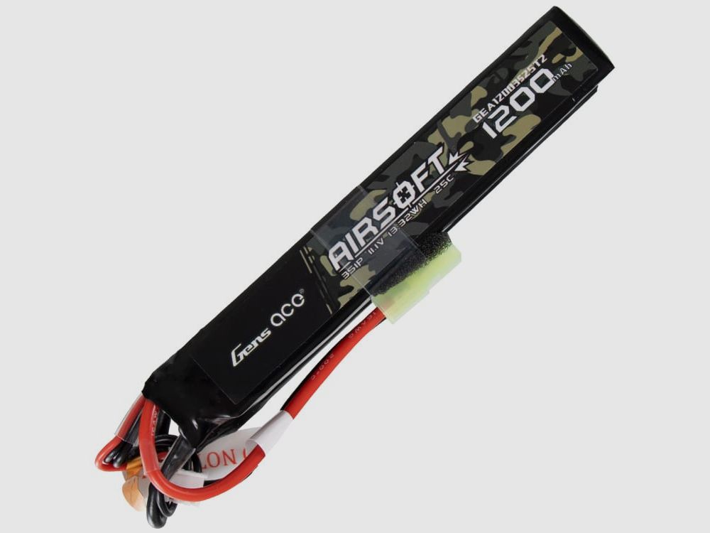 Gens Ace 111V 1200mAh 25C LiPo Type Double Stick