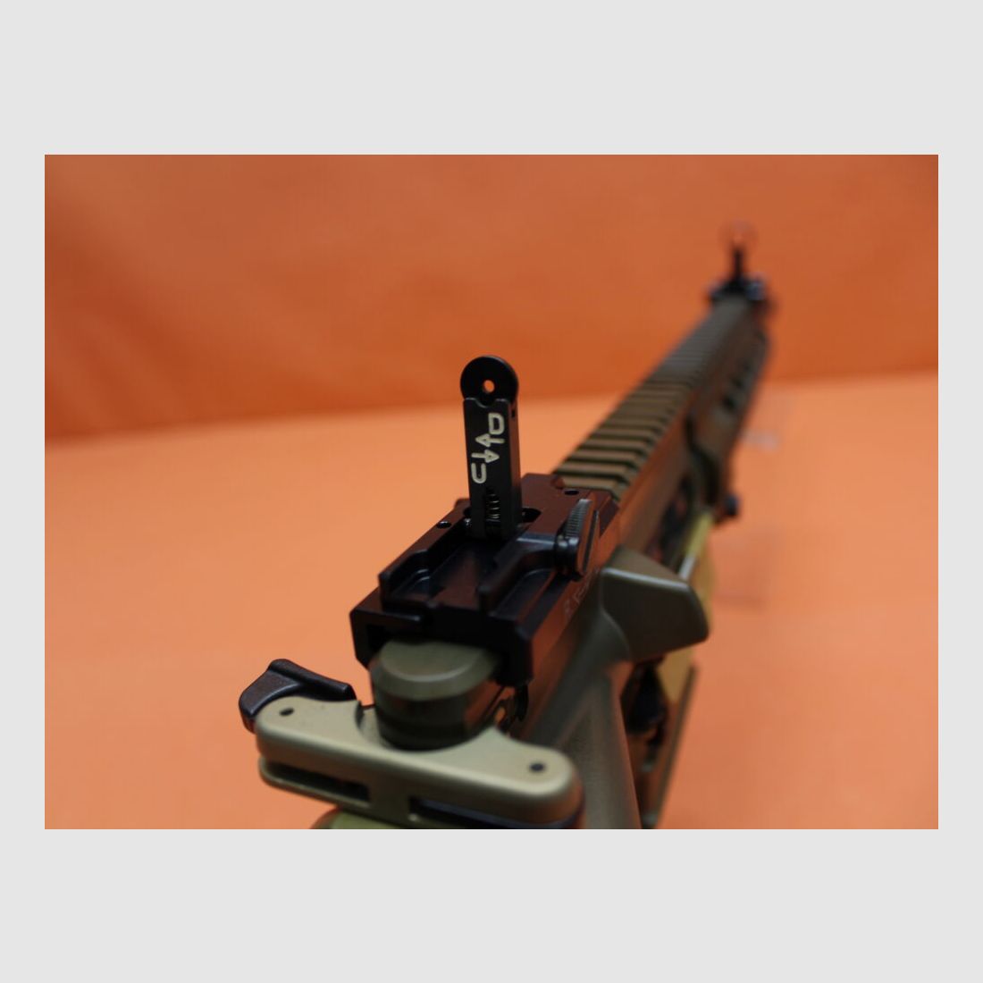 Heckler&Koch Ha. Geweer .223Rem Heckler&Koch/H&K MR223 A3 16,5" loop RAL8000 HKey K, Gas-Piston-Systeem AR-15/HK416, afbeelding 5 van 8