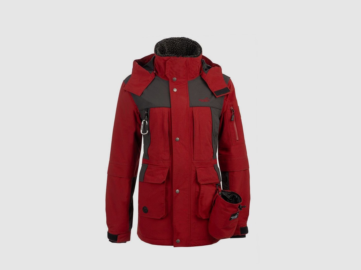 Arrak Outdoor Original Jacket Mujer Rojo Oscuro/Antracita 2XS