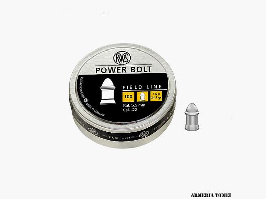 RWS – POWER BOLT FIELD LINE 5.5MM 1.6G/24.7GR PACK. 100 PCS.