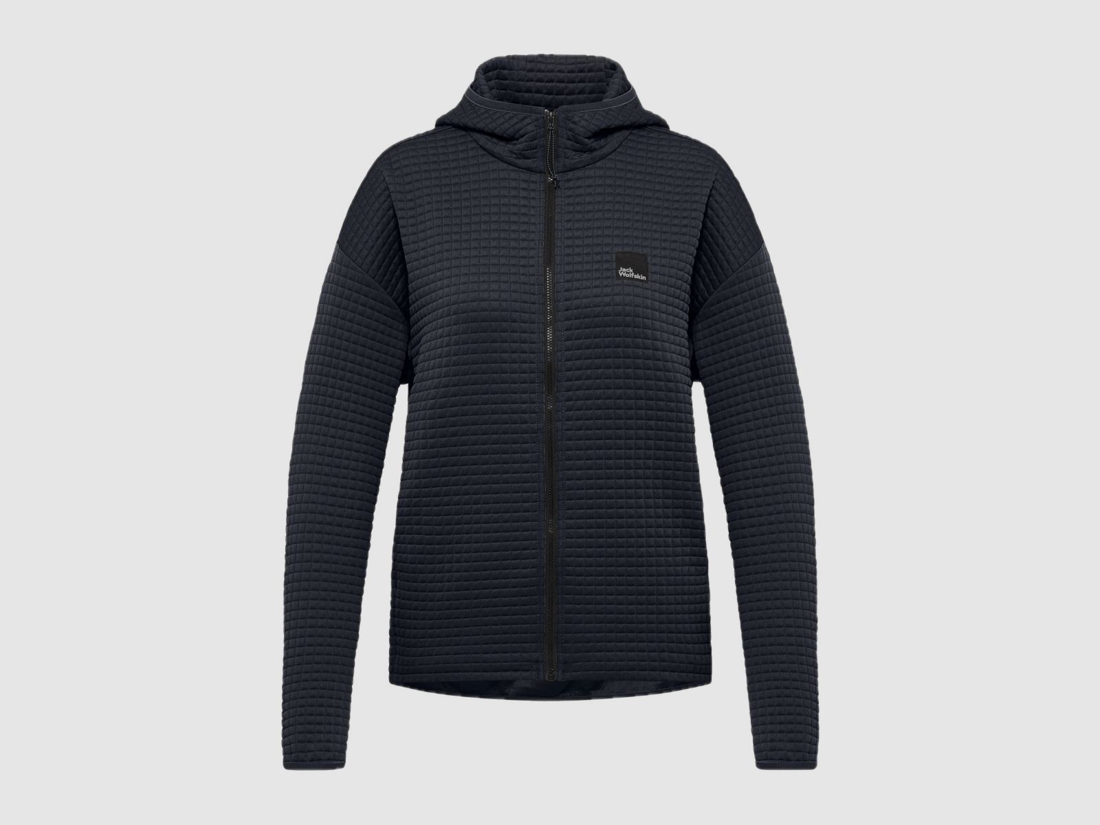 JACK WOLFSKIN Mogari Felpa con Cappuccio Fz W Blu Scuro