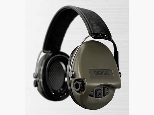 Sordin 75302-S Electronic Hearing Protection Supreme Pro Headband in Green