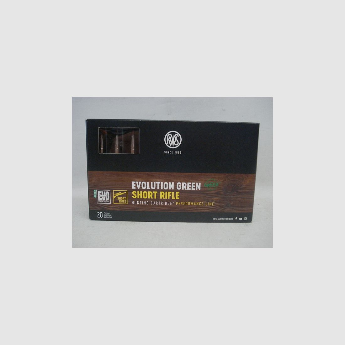 RWS .308Win EvoGreenShortRifle - 9,0g/139gr (a20)