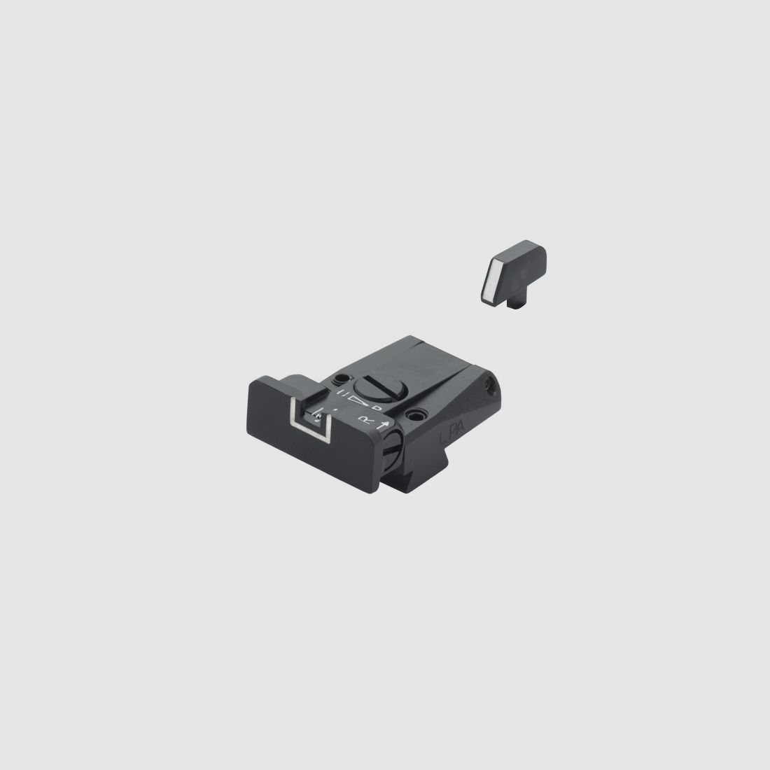 SPR Visier Witte Omranding Colt 1911-S80 Stake-on