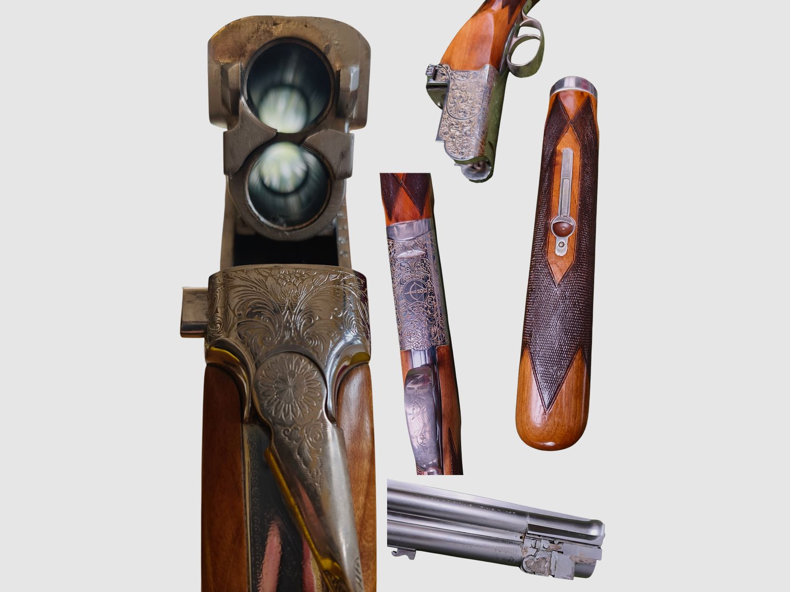 Antonio Zoli Bockdoppelflinte 12/70 – Trap 76 cm – graviert – Nickel Chrome Steel – Baujahr 1975