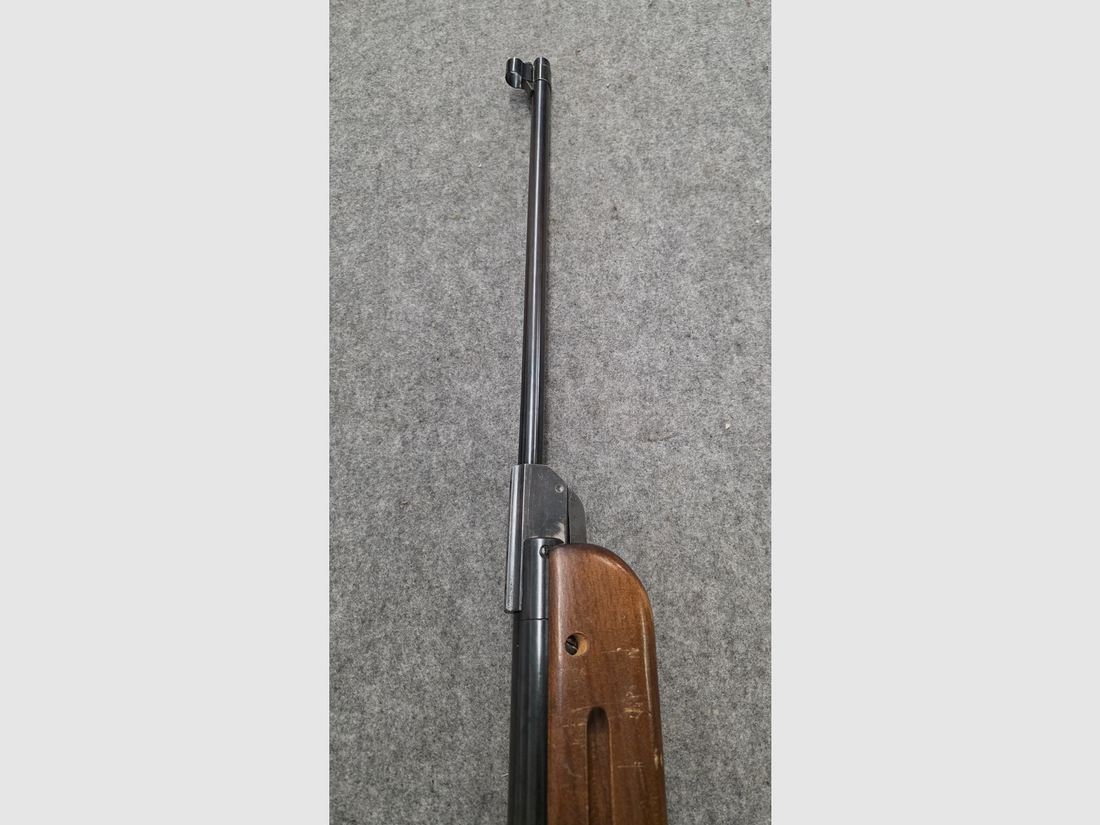Fucile ad aria compressa molto vecchio Walther Mod. 53 Knicker con diottra senza marchio F degli anni '50/'60 cal. 4,5mm Diabolo, immagine 10 di 11
