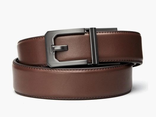 Brown Leather Gun Belt X3 Buckle (Nickel Free) KORE