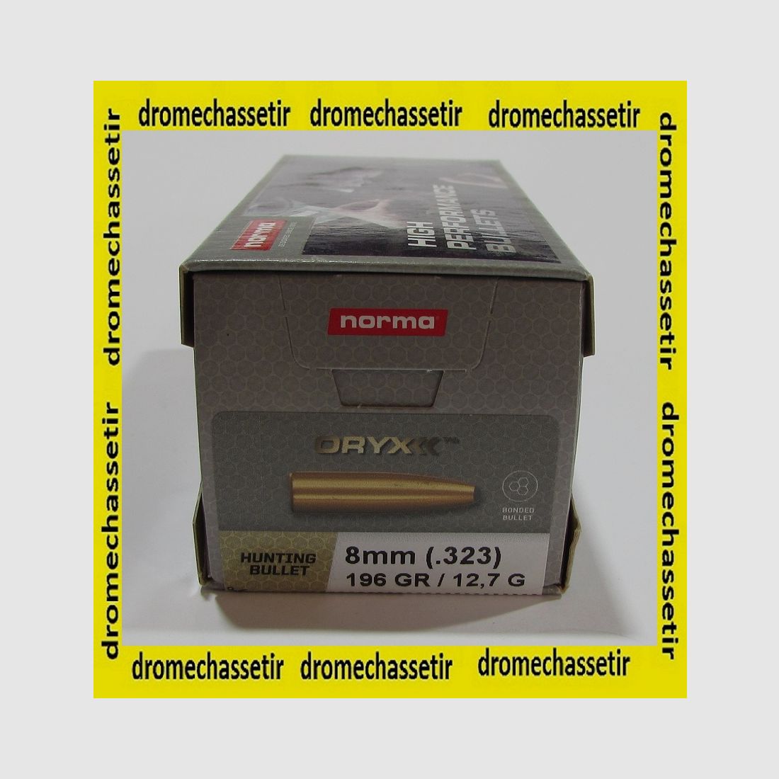 boite de 100 ogives 8mm Norma oryx Bonded 196 grains 20680011