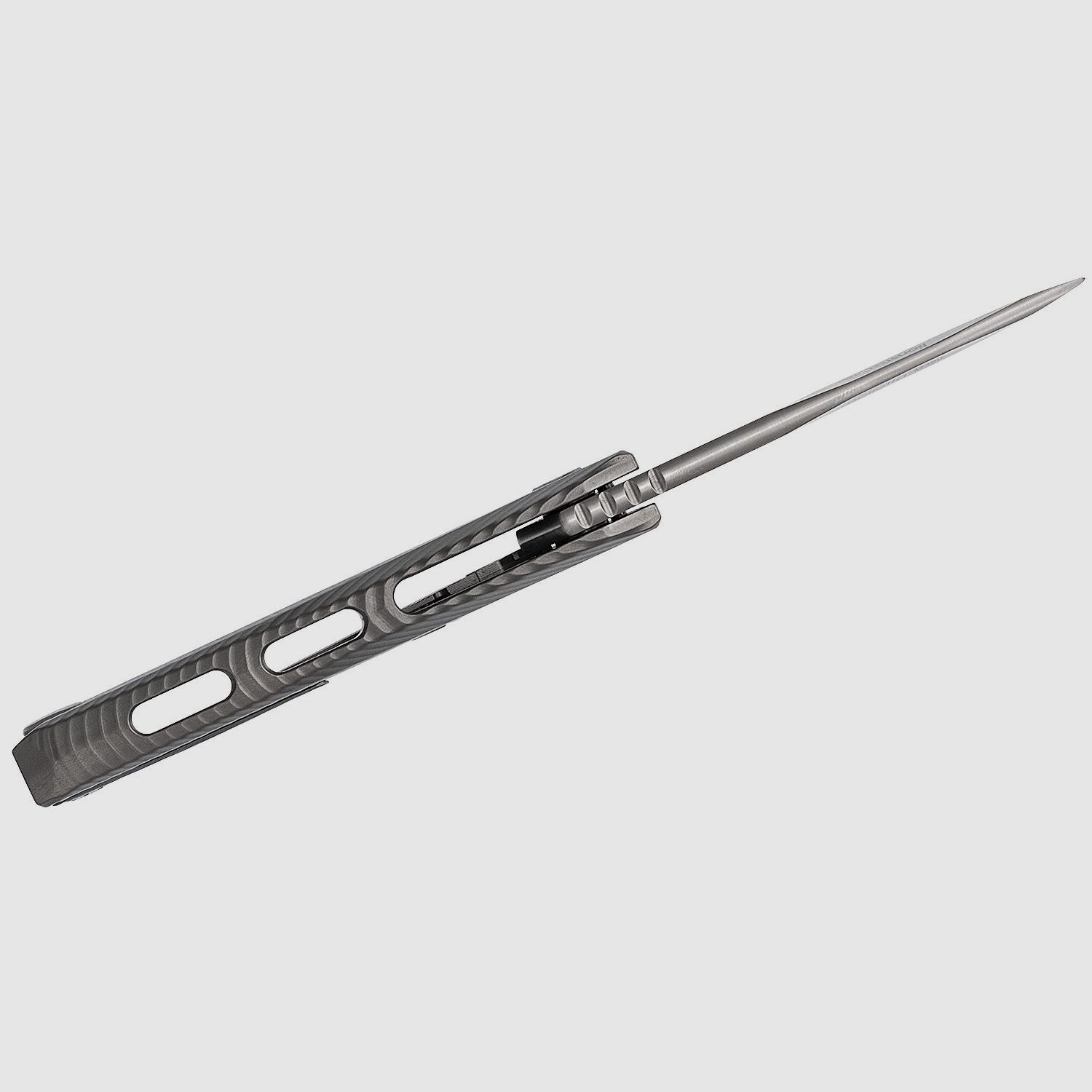 ROK G, M390 Satinklinge, grauer Titangriff | 97321