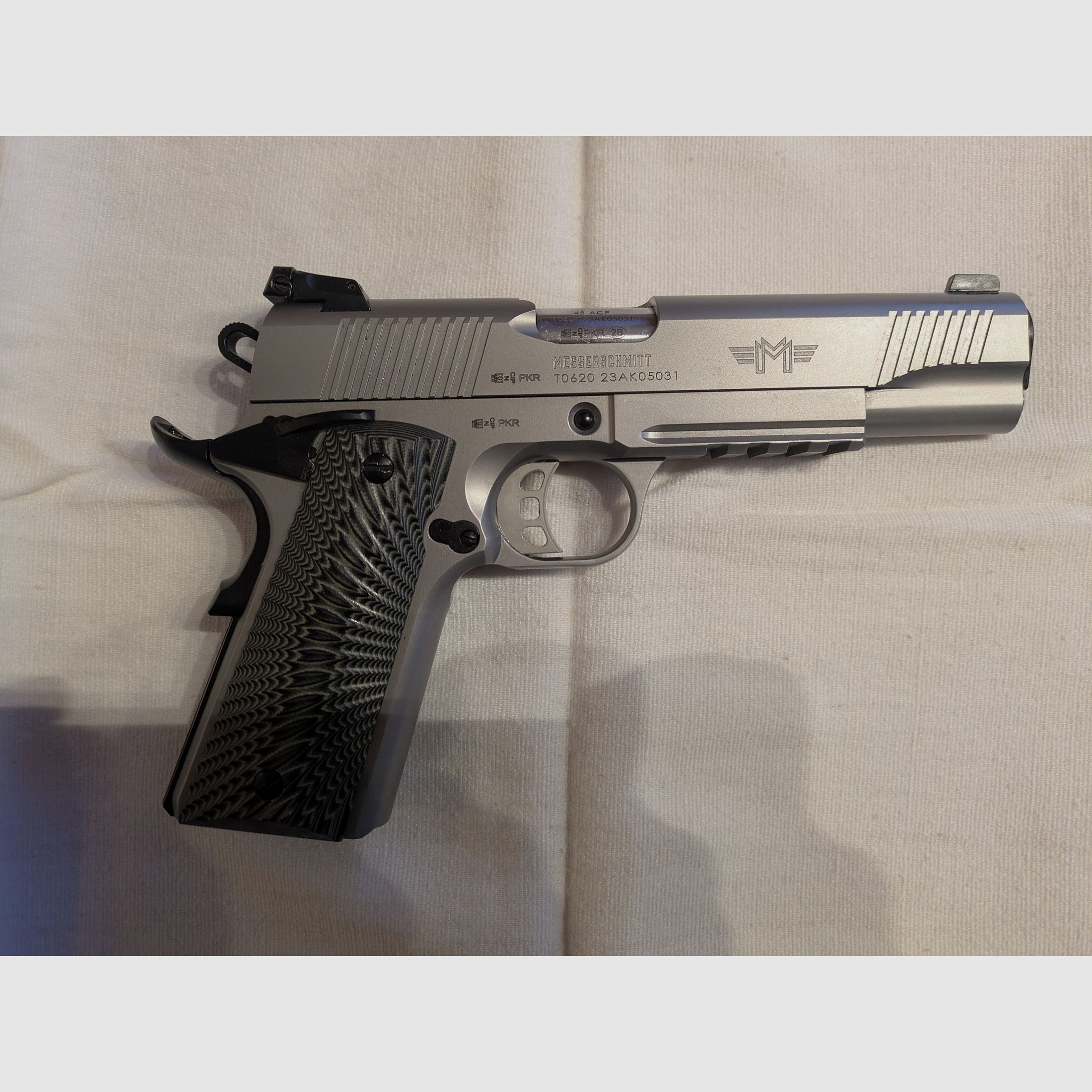 Messerschmitt ME1911 - Silber - 5 Zoll - .45Auto