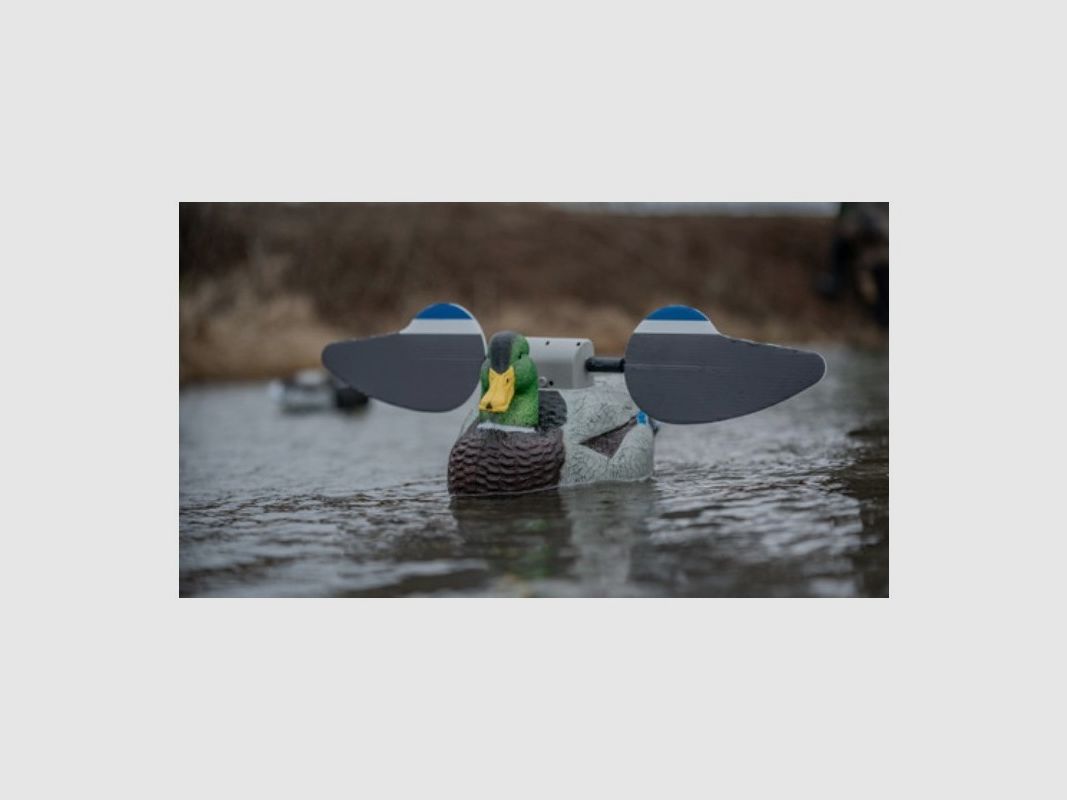 Motorisierter Schwimmstampfer männlicher Erpel mit drehbaren Flügeln, Bild 2 von 2