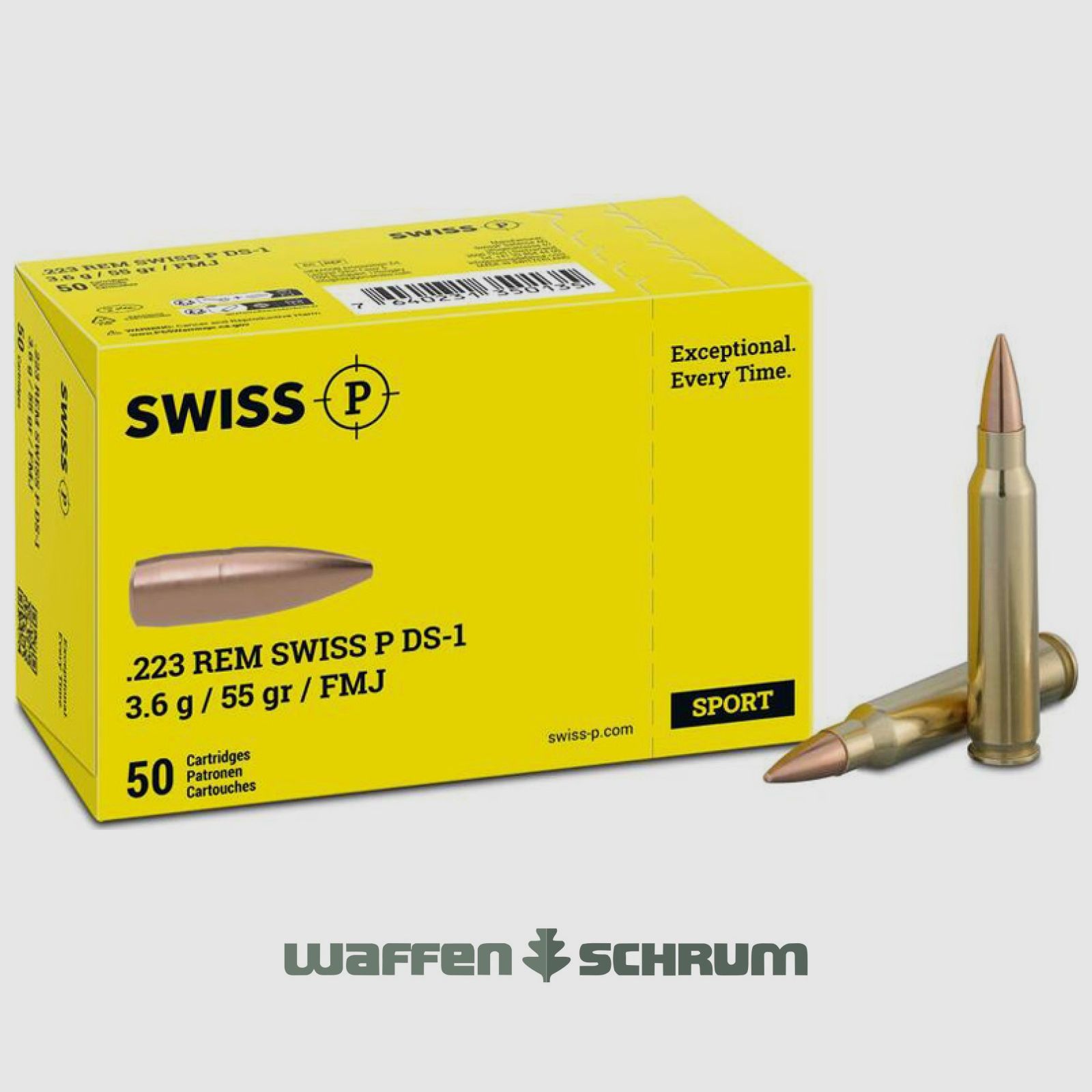 SwissP DS-1 3,6g - 55gr .223Rem