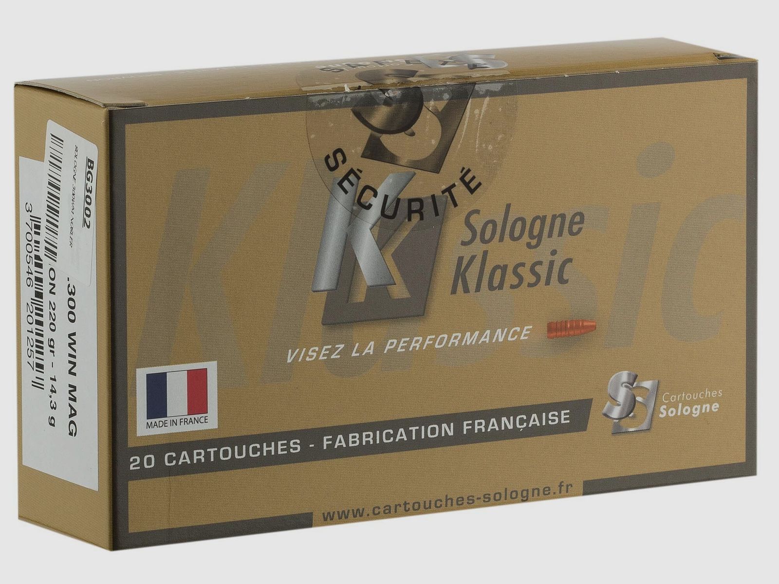 Jagdbälle Sologne Klassic Kaliber 300 Win Nosler Partition, Bild 10 von 16