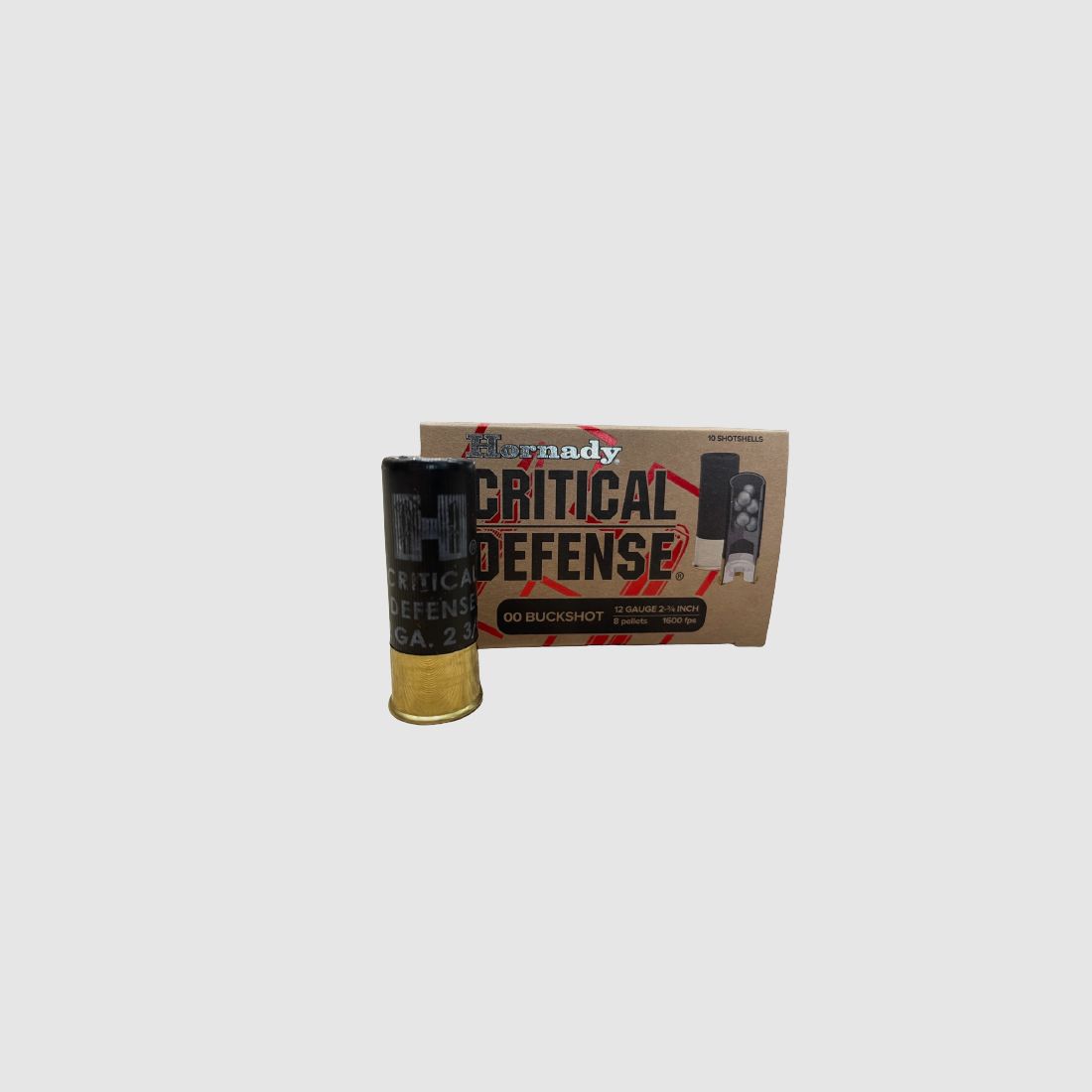 HORNADY CRITICAL DEFENSE - 12/70 - 00 BUCKSHOT - 10 PATRONEN