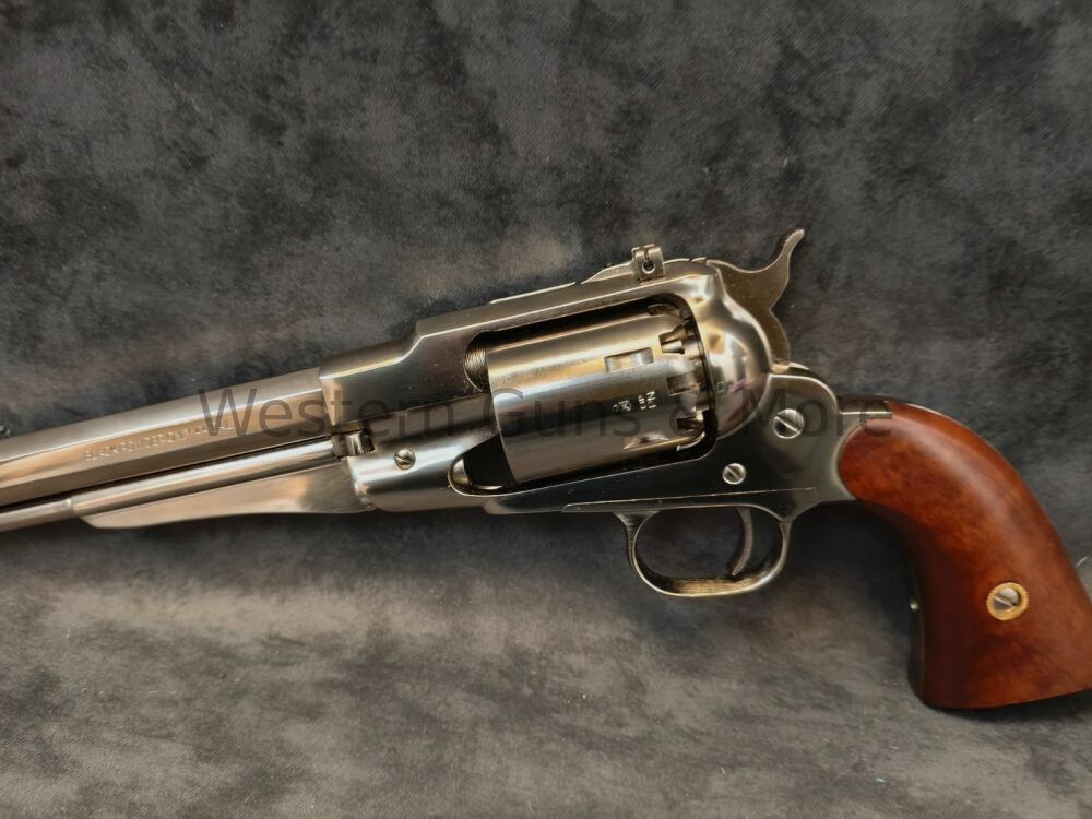 Pietta Percussion Revolver Remington 1858 TEXAS BUFFALO Nickel-Finish Caliber: 44 (BP)