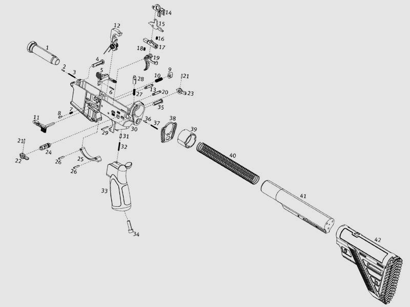 Pezzi di ricambio Heckler & Koch MR223 A3 --------------------Pezzi di BOLT--------------------