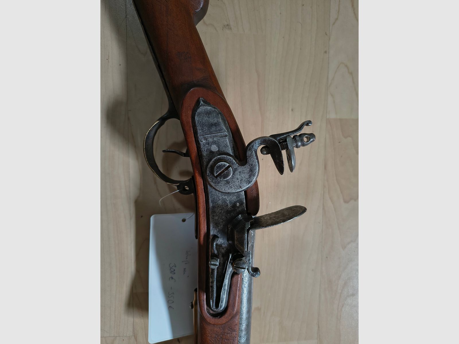 Carabine à silex à chargement par la bouche d'origine antique de cavalerie 1780-1820