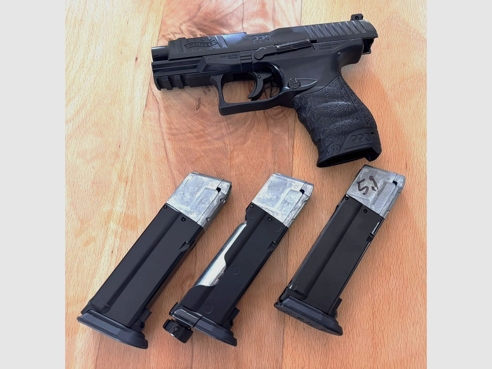 Walther PPQ M2 .43 Ram Waffe PowerSet met 3 magazines