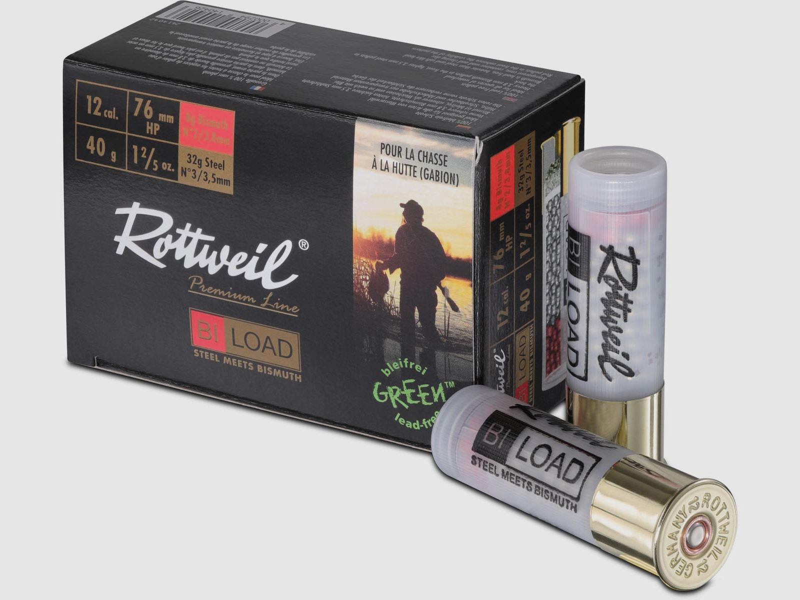 Rottweil 12/76 BI-Load HP Magnum BI 3,8 + FE 3,5 - 40g