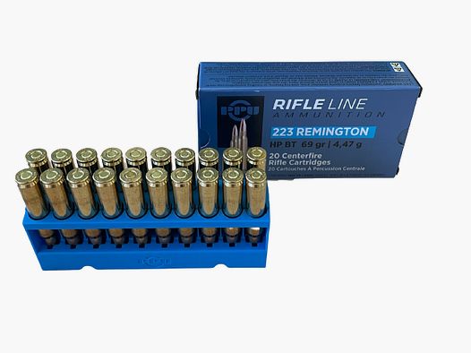 PPU .223 Rem 69 GR. HPBT 20 pz.