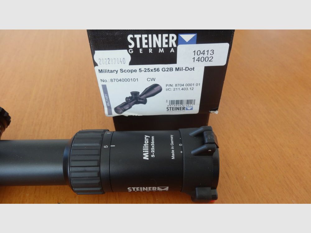 Steiner STEINER-ZIELFERNROHR MILITARY 5–25X56 G2B MIL-DOT