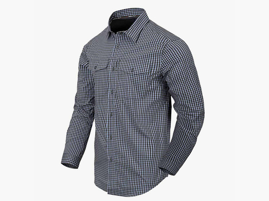 HELIKON-TEX COVERT CONCEALED CARRY SHIRT PHANTOM GREY CHECKERED