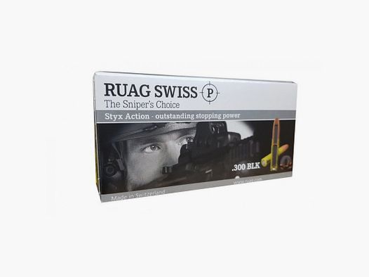 RUAG SWISS P 300 BLK 130 GRS / 8,4 G HV STYX ACTION SX 30 STK
