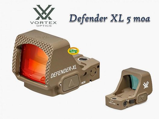 VORTEX Defender XL 5 MOA Red Dot color Tan