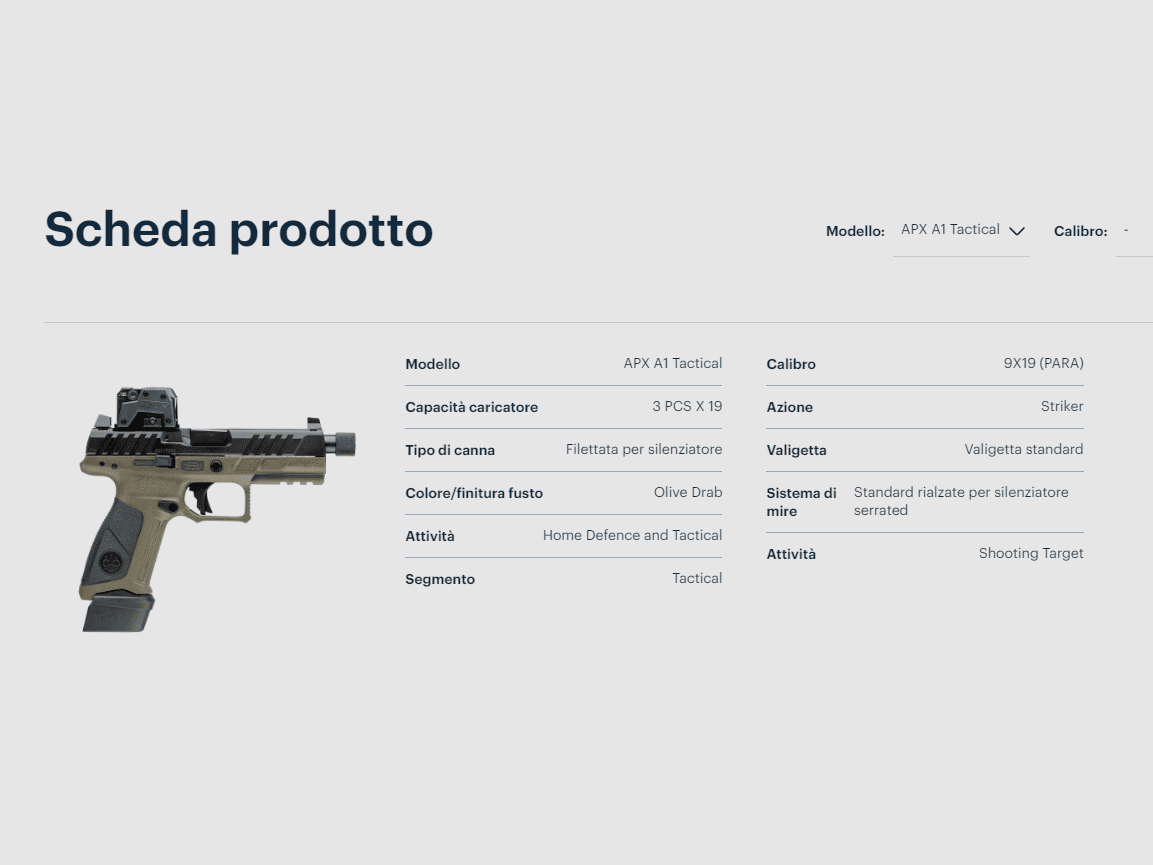 BERETTA APX A1 FS TACTICAL 9X19, immagine 2 di 5