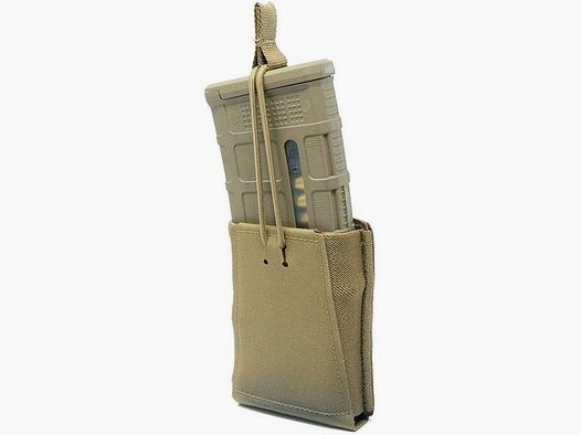 GBRS GROUP Prosta torba na magazynek do karabinu 5.56 NATO z zatrzaskiem bungee (Coyote)