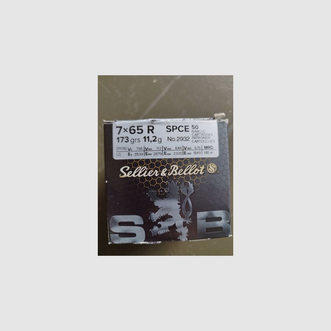 Sellier & Bellot 7x65 R Teilmantel CE 11,2g/173grs. 50 Schuss