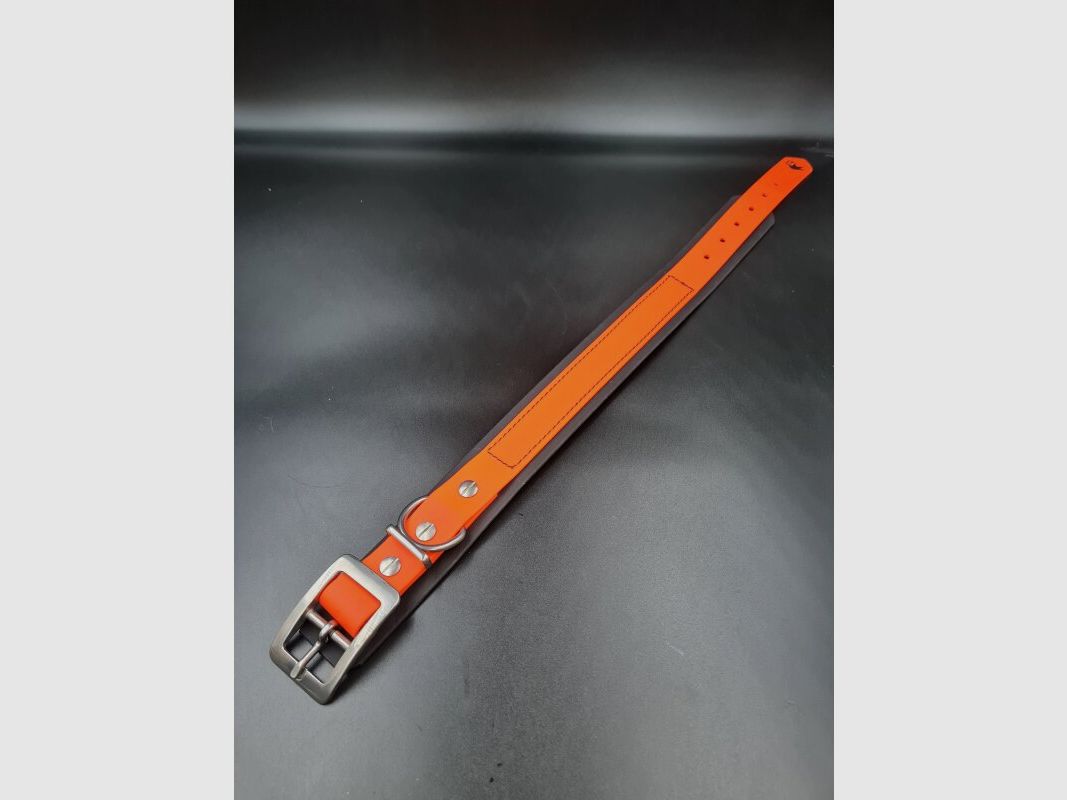 Biothane collar lined 35-45 cm neck circumference