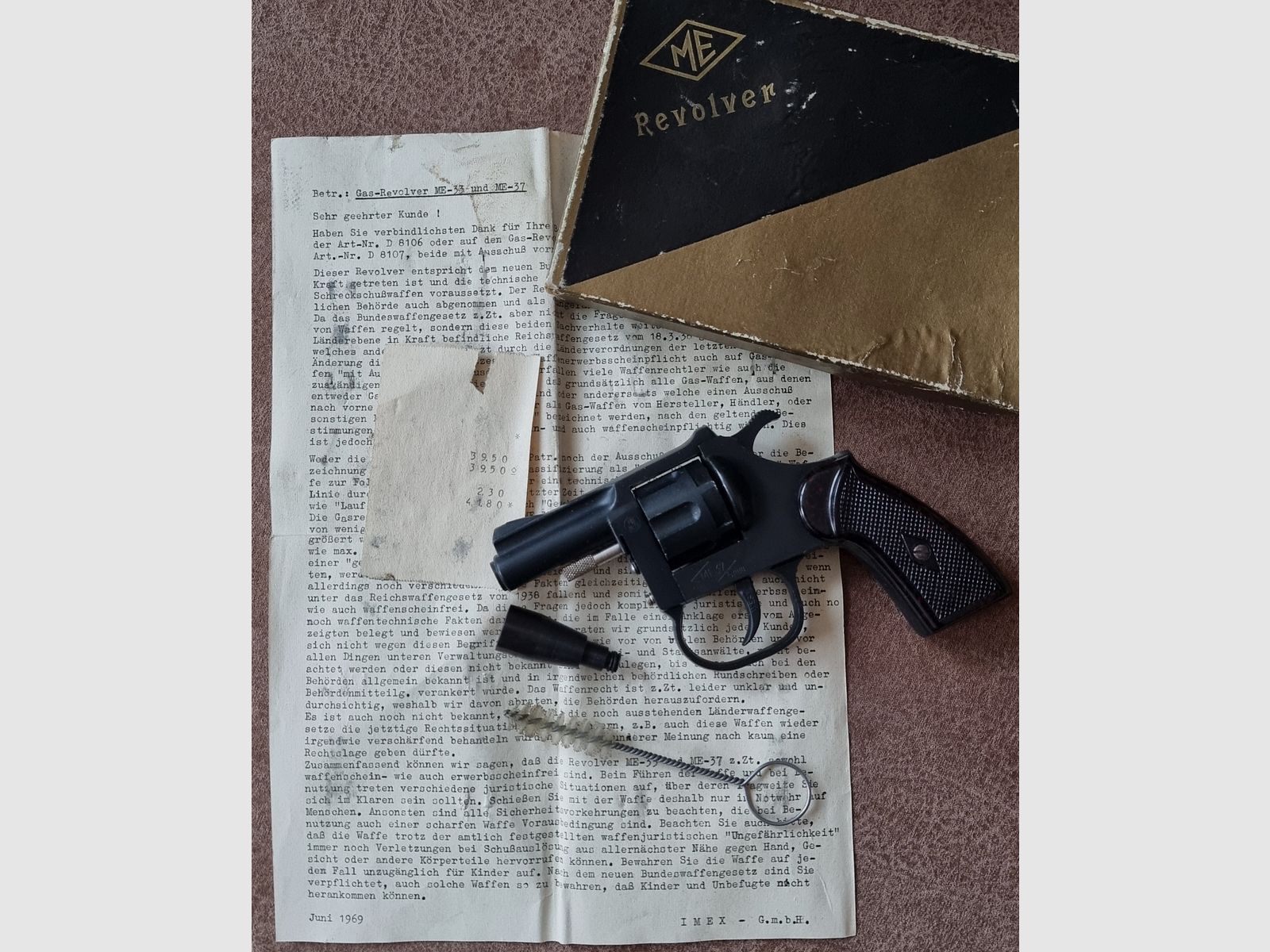 ME 37, blued from 1969, complete with accessories