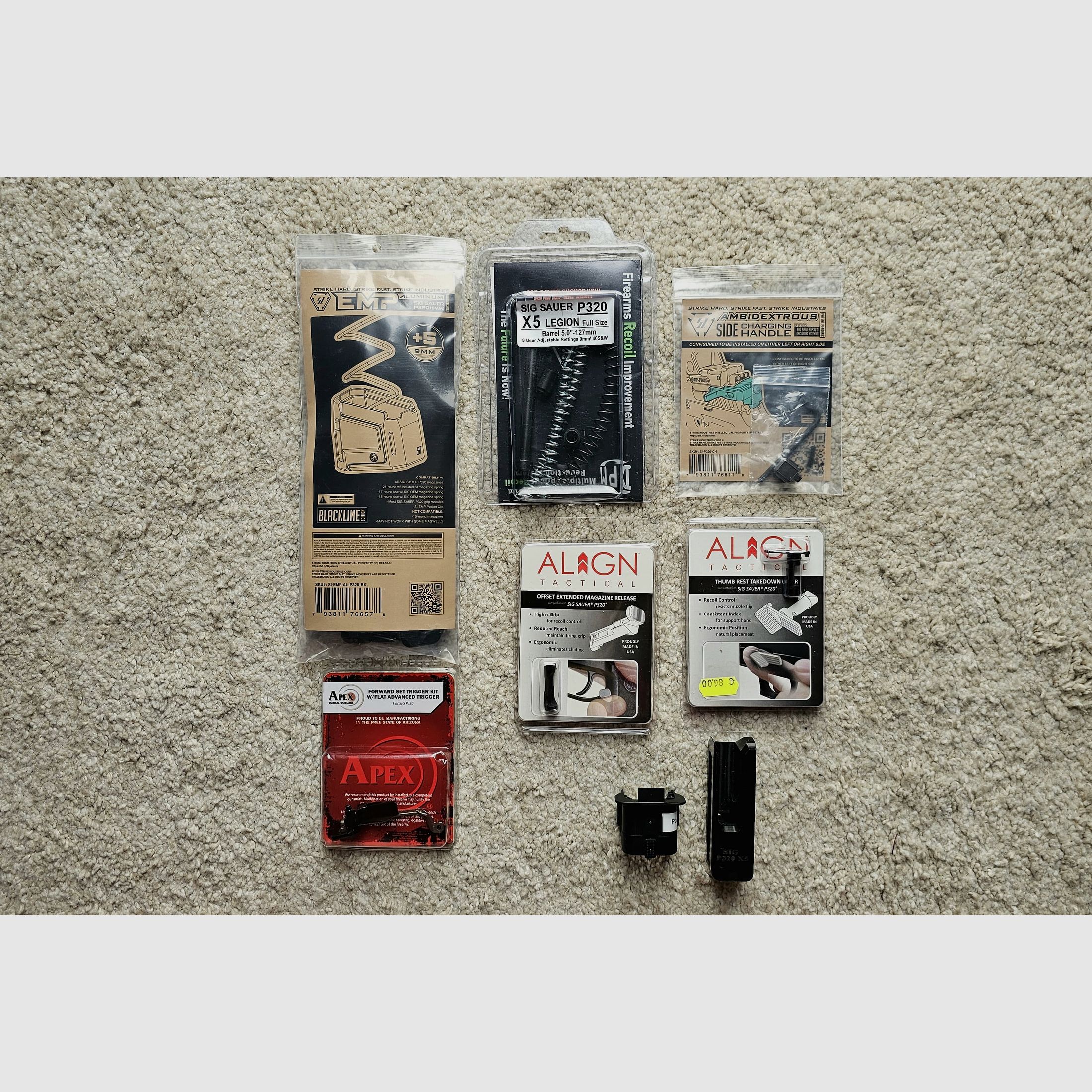 Sig Sauer P320 XFive Legion 9mm – Kit de rendimiento