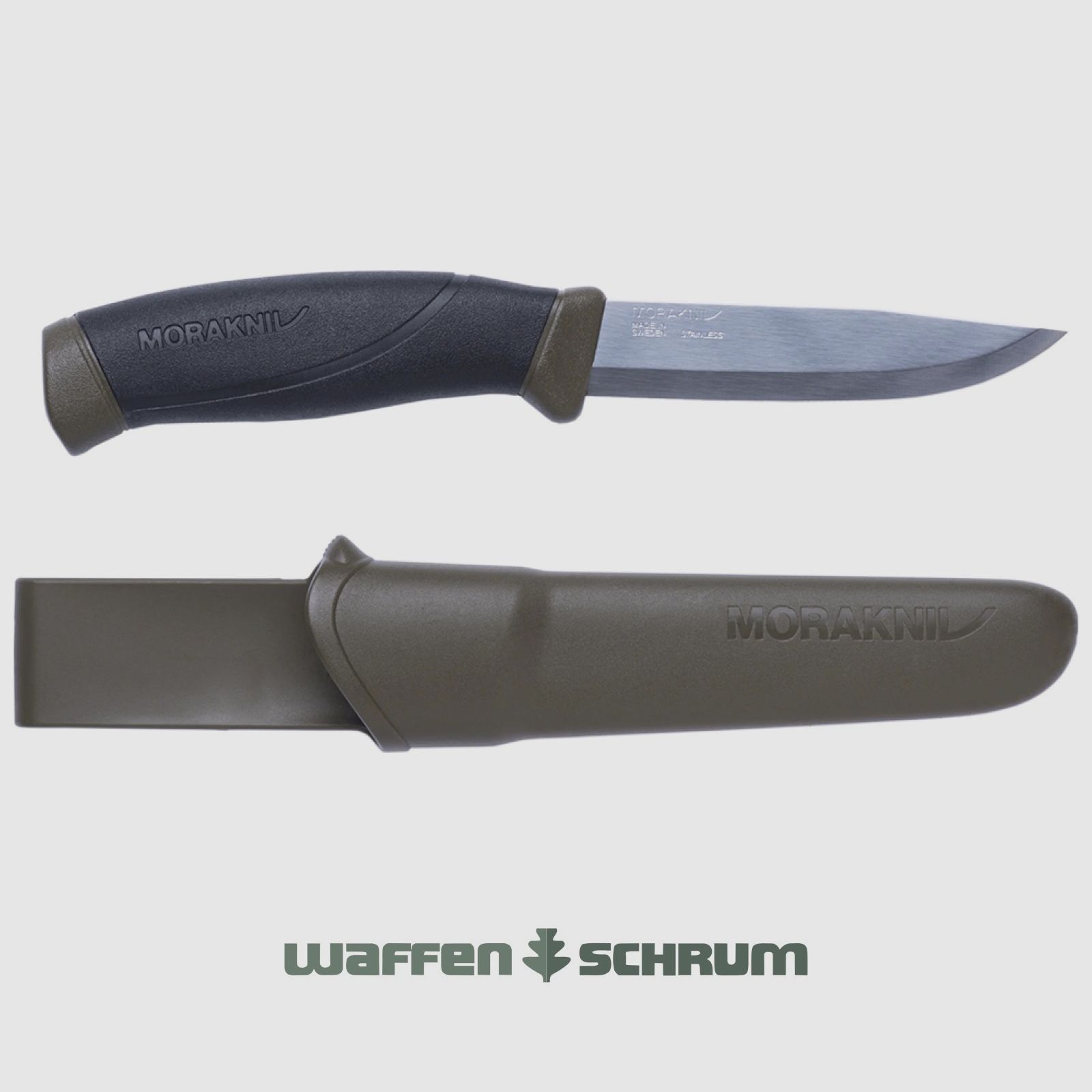MORA Outdoormesser Companion Military Grün