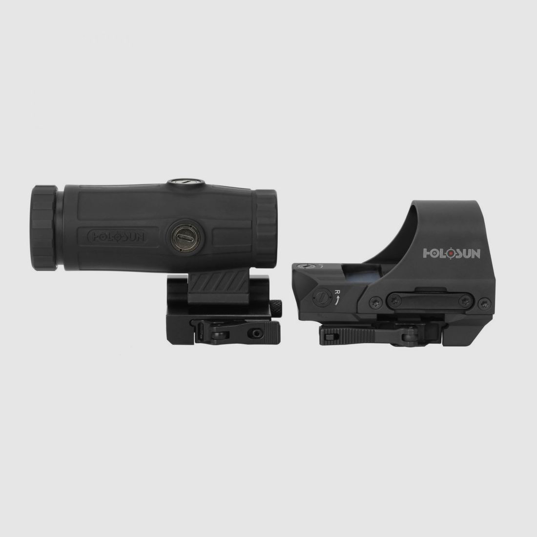 Holosun Set, Holosun Reflexvisier, Modell HS510C-RD mit rotem Wechselabsehen: 2MOA Dot, 65MOA Circledot & 65MOA Circle und Magnifier HM3X, Bild 4 von 10
