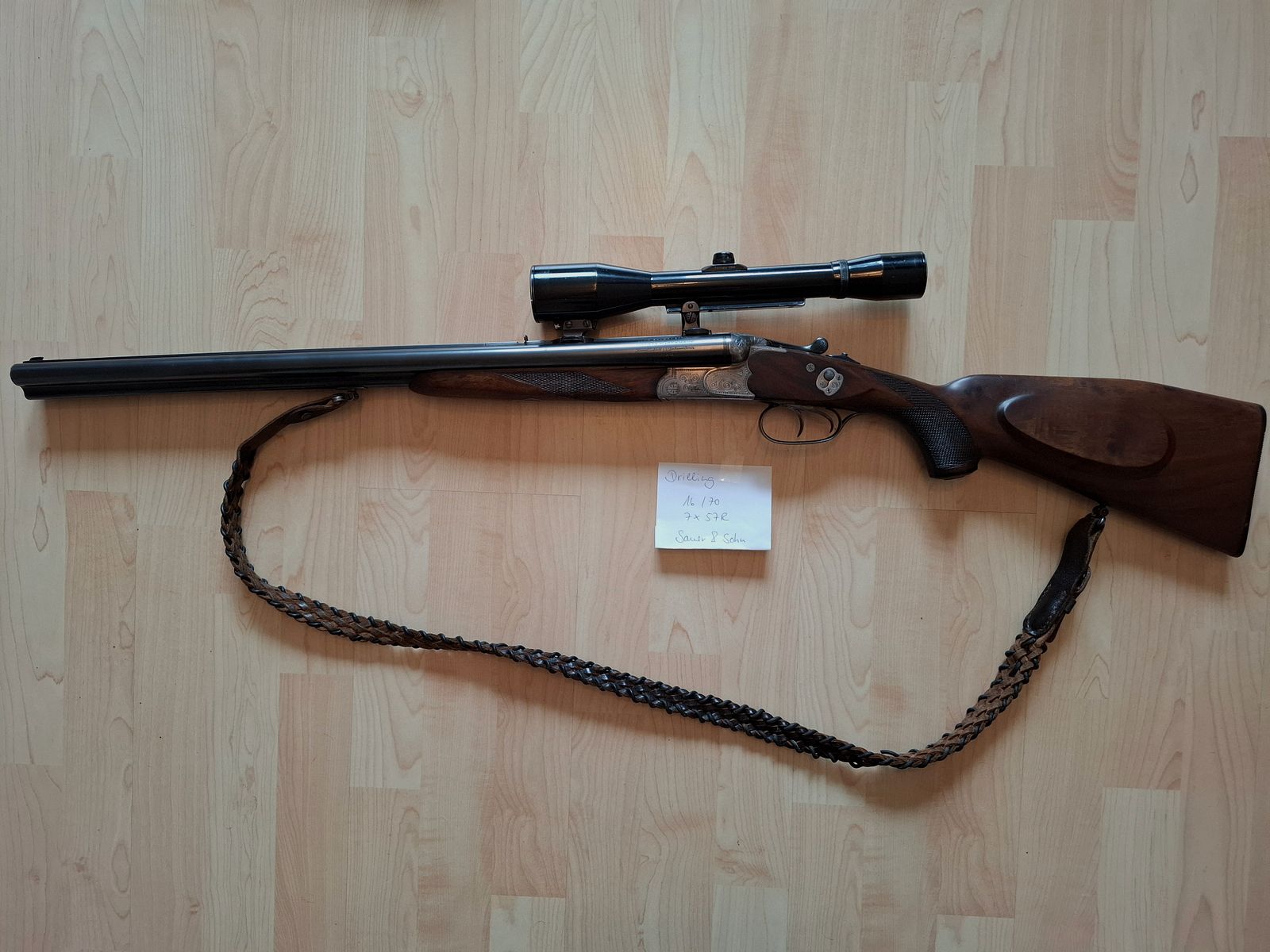 Sauer & Sohn Drilling 7x57R 16/70