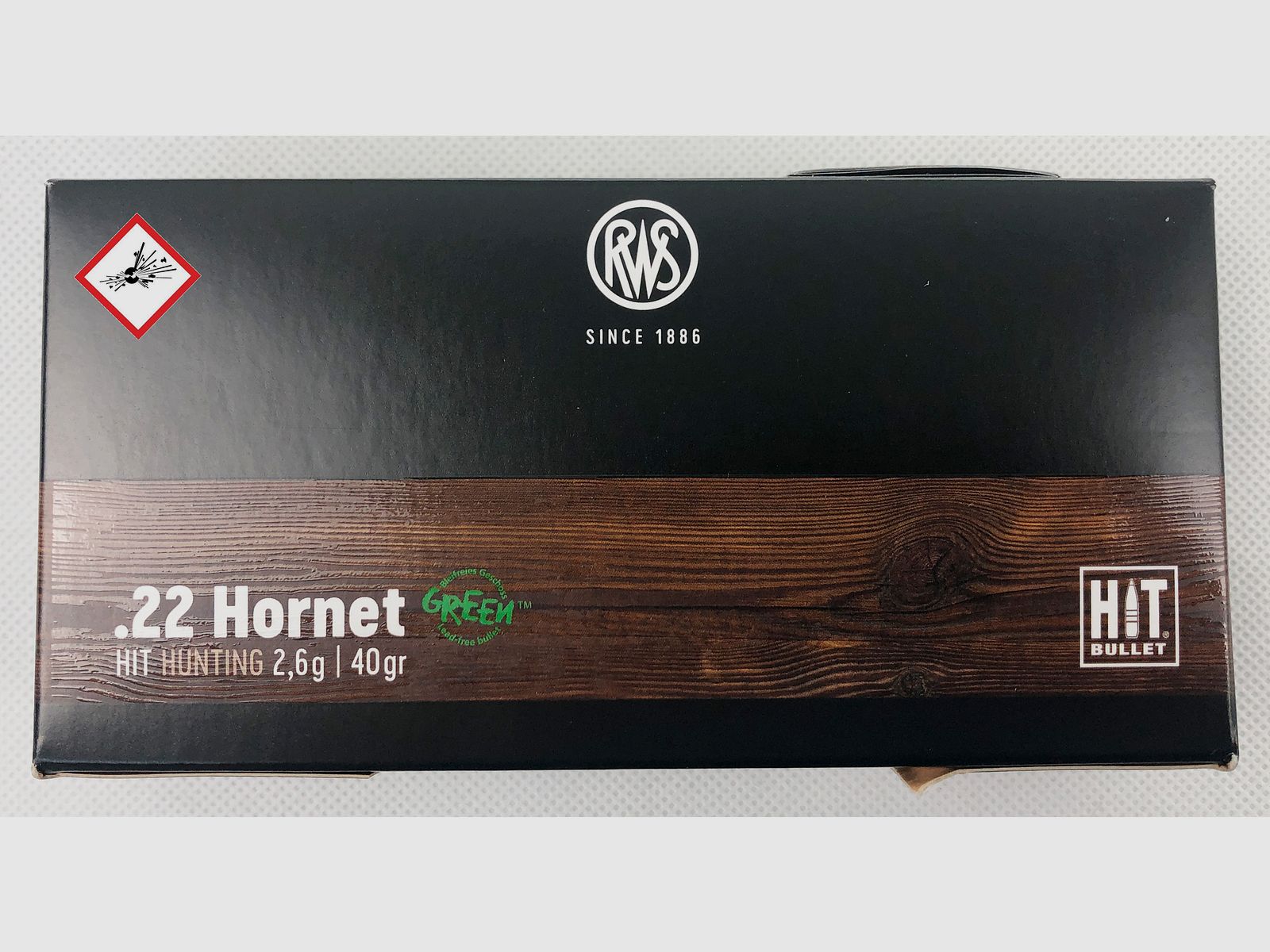 RWS HIT cartouche de chasse .22 Hornet 40grs