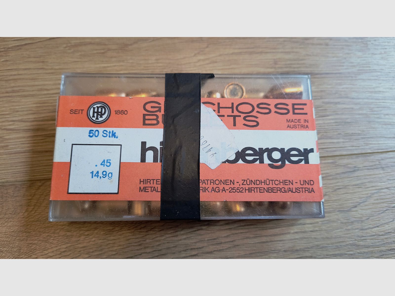 50 Stk. Hirtenberger Geschosse .45 ACP