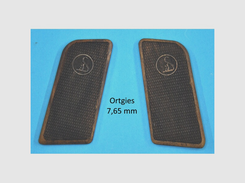 Nussbaum-Griffschalen für Pistole Ortgies im Cal. 7,65 mm
